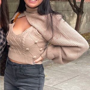 glamaker two piece sweater